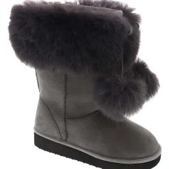 Peak Faux Suede Cold Weather Shearling Boots