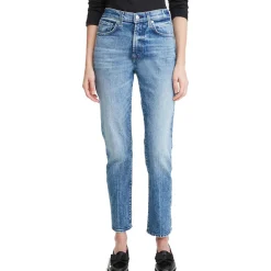 Peggi Distressed Denim Ankle Jeans