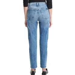 Peggi Distressed Denim Ankle Jeans