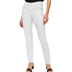 Peggi Solid Denim Straight Leg Jeans