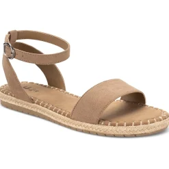 Peggy Faux Suede Peep Toe Dress Sandals