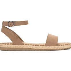 Peggy Faux Suede Peep Toe Dress Sandals