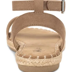 Peggy Faux Suede Peep Toe Dress Sandals