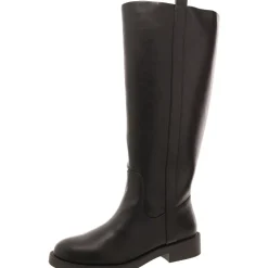Pennie Faux Leather Riding Knee-High Boots