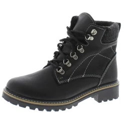 Penny Leather Fleece Lined Casual Boots