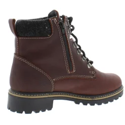 Penny Leather Fleece Lined Casual Boots