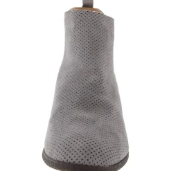 Perforated Faux Suede Booties