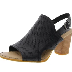 Perforated Leather Heels