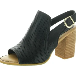 Perforated Leather Heels