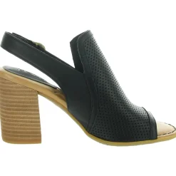 Perforated Leather Heels