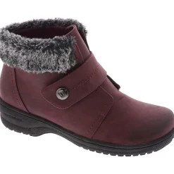 Perth Faux Leather Faux Fur Lined Ankle Boots