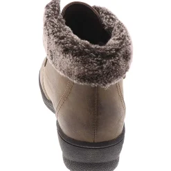 Perth Faux Leather Faux Fur Lined Ankle Boots
