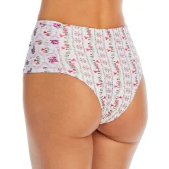 Peruvian Flower Bottom Printed Polyester Swim Bottom Separates