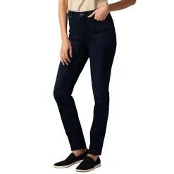 Petites Amanda High Rise Denim Tapered Leg Jeans