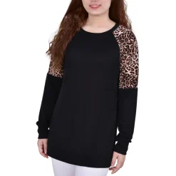 Petites Animal Print Pullover Top