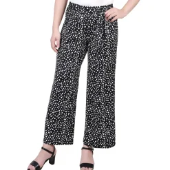 Petites Belted Cropped Pants