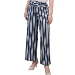 Petites Belted Cropped Pants