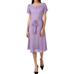 Petites Chiffon Knee-Length Midi Dress