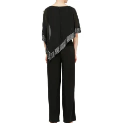 Petites Chiffon Metallic Jumpsuit