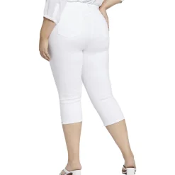 Petites Crop Denim Straight Leg Jeans