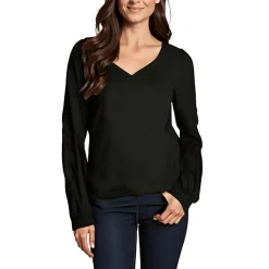 Petites Embroidered Knit Pullover Sweater