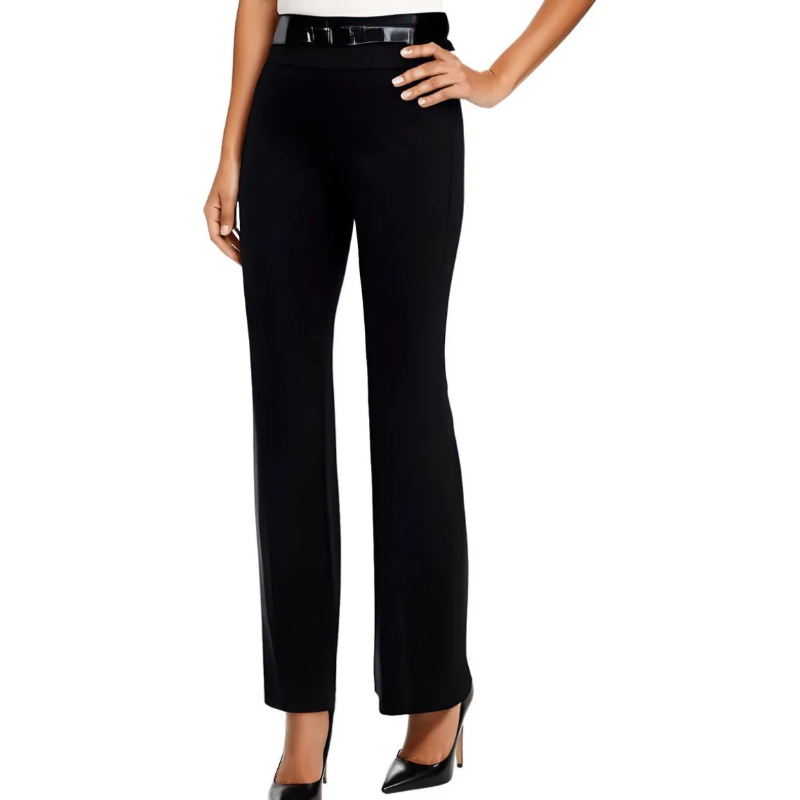 Petites High-Rise Bootcut Pants