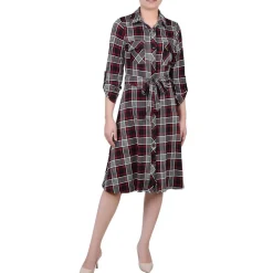 Petites Jersey Shirtdress
