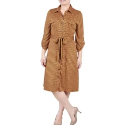 Petites Jersey Shirtdress