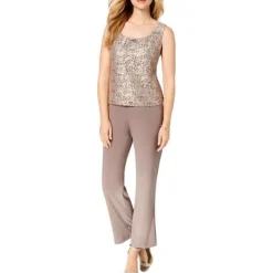 Petites Lace Glitter Blouse