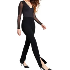 Petites Mesh Inset Pullover Top