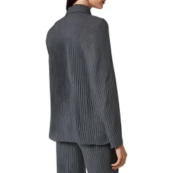 Petites Pinstripe Rayon Blazer