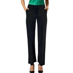 Petites Pocket Crepe Straight Leg Pants
