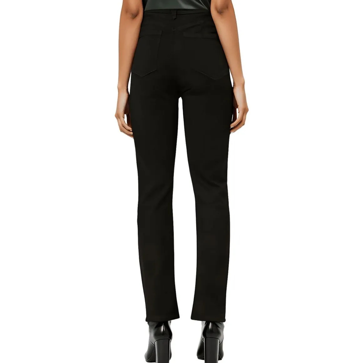 Petites Pocket Denim Straight Leg Jeans