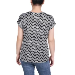 Petites Polka Dot Grommet Blouse