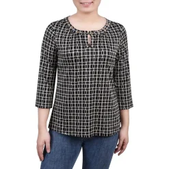 Petites Printed Blouse