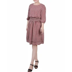 Petites Printed Sheath Dress