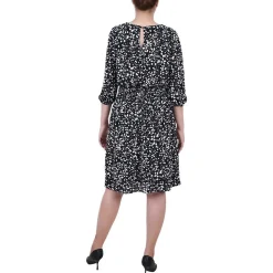 Petites Printed Sheath Dress