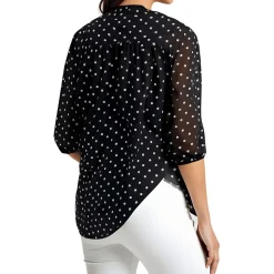 Petites Printed Chiffon Tunic Top