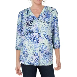 Petites Printed Chiffon Tunic Top
