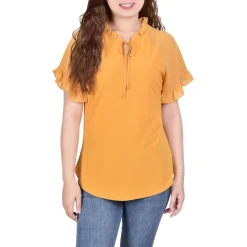 Petites Ruffled Blouse