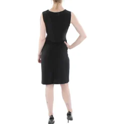 Petites Sleeveless Knee-Length Shift Dress