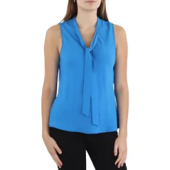 Petites Solid Chiffon Shell