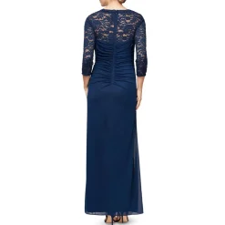 Petites Sweetheart Glitter Formal Dress