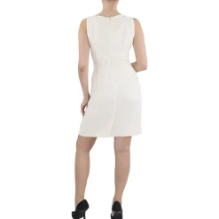 Petites Textured Crepe Sheath Dress