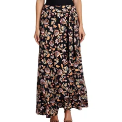 Petites Tie Waist Maxi Maxi Skirt