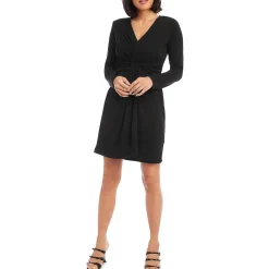 Petites Twist Front Midi Wrap Dress