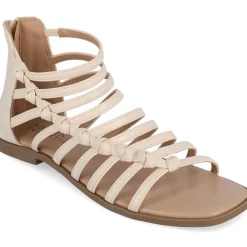 Petrra Faux Leather Ankle Gladiator Sandals