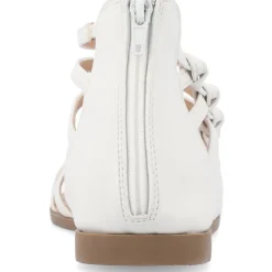 Petrra Faux Leather Ankle Gladiator Sandals