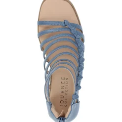 Petrra Faux Leather Ankle Gladiator Sandals