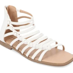 Petrra Faux Leather Ankle Gladiator Sandals